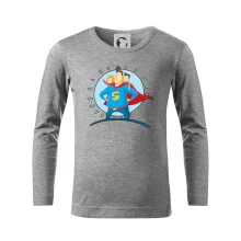 Táta superman - dievča a chlapec Táta superman - dievča a chlapec