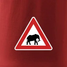 Dopravná značka - Pozor slon