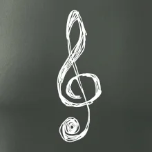 Husľový kľúč kreslený