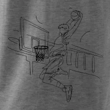 Basketbalista jedným ťahom - výskok