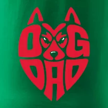 Dog dad nápis v hlavě