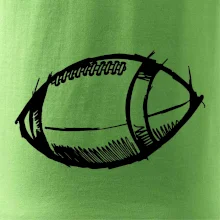 Americký futbal lopta skica