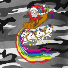 Santa a jednorožce (Pecka design)