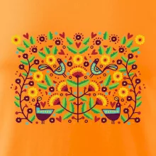 Folklór - farebne kvetiny obdĺžnik