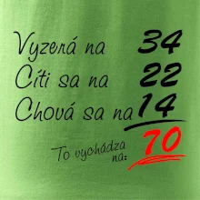 Vyzerá, cíti sa, chová sa - 70 rokov
