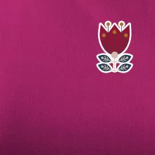 Folklór na prsníku kvetina štvorlistá