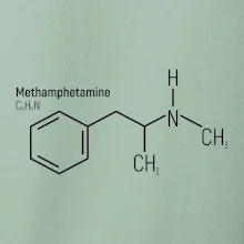 Molekulárna štruktúra Metamfetamín