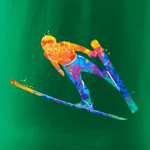 Skokan na lyžiach splash