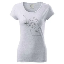 Lezec na skale jedným ťahom