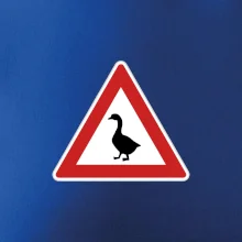 Dopravná značka - Pozor hus Dopravná značka - Pozor hus