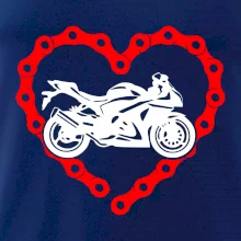 Moto srdce reťaz - superšport Moto srdce reťaz - superšport