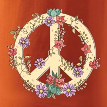 Peace symbol pieskový
