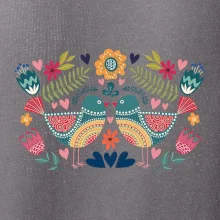 Folklór - dva farebné vtáčiky