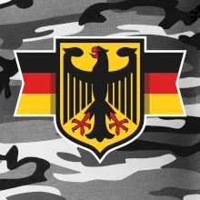 Nemecká orlica a vlajka Nemecká orlica a vlajka