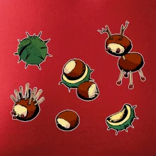 Gaštanové zvieratká - obdĺžnik