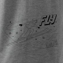 Skokan na lyžiach čierny obrázok FLY