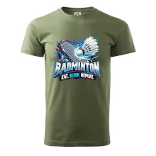Bedmintonová raketa s košíčkom eat sleep repeat