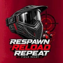 Paintballová maska – Respawn, Reload, Repeat