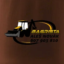 Bagrista v kruhu - vlastný nápis