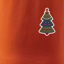 Folklór na prsníku vianočný stromček