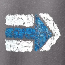 Párová turistická značka modrá