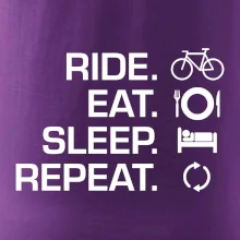 Ride Eat Sleep Repeat bicykel