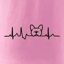 EKG Francúzsky buldoček hlava