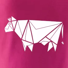 Origami krava z boku