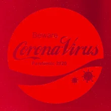 Corona virus pandemic logo