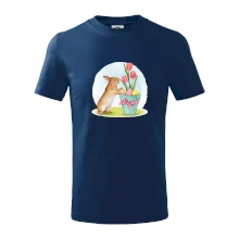 Veľkonočný zajačik tulipány