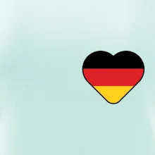 Germany love prso - Nemecká vlajka