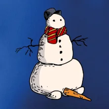 Snehuliak so spadnutým nosom