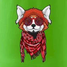 Červená panda hipster