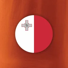 Vlajka Malta okrúhla veľká