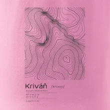 Kriváň - vrstevnice v obdĺžniku