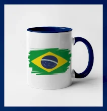 Brazília vlajka štetkou