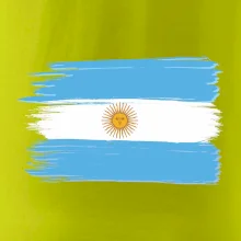 Argentína vlajka kreslená štetkou