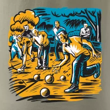 Petanque hra - modro oranžová