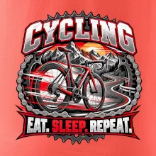 Bicykel medzi horami eat sleep repeat