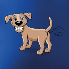 Prdiace pes kreslený (Hana-creative)