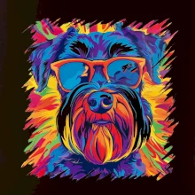 Bradáč farebný štýl 70s