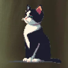 Mourovatá mačka pixel