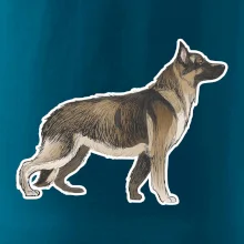 Nemecký ovčiak - hnedý kreslený