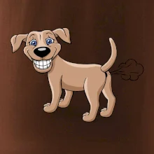 Prdiace pes kreslený (Hana-creative)