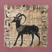 Egyptské hieroglyfy koza