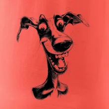 Čiernobiela karikatúra chrt Čiernobiela karikatúra chrt