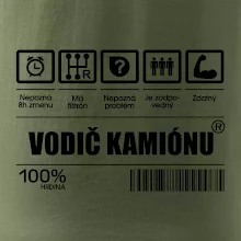 Čiarový kód - Vodič kamiónu