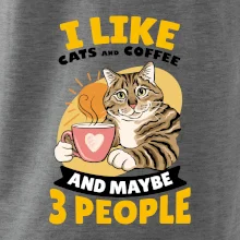 I like cats and coffee and maybe 3 people