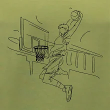 Basketbalista jedným ťahom - výskok