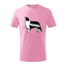 Border kolie mama obrys